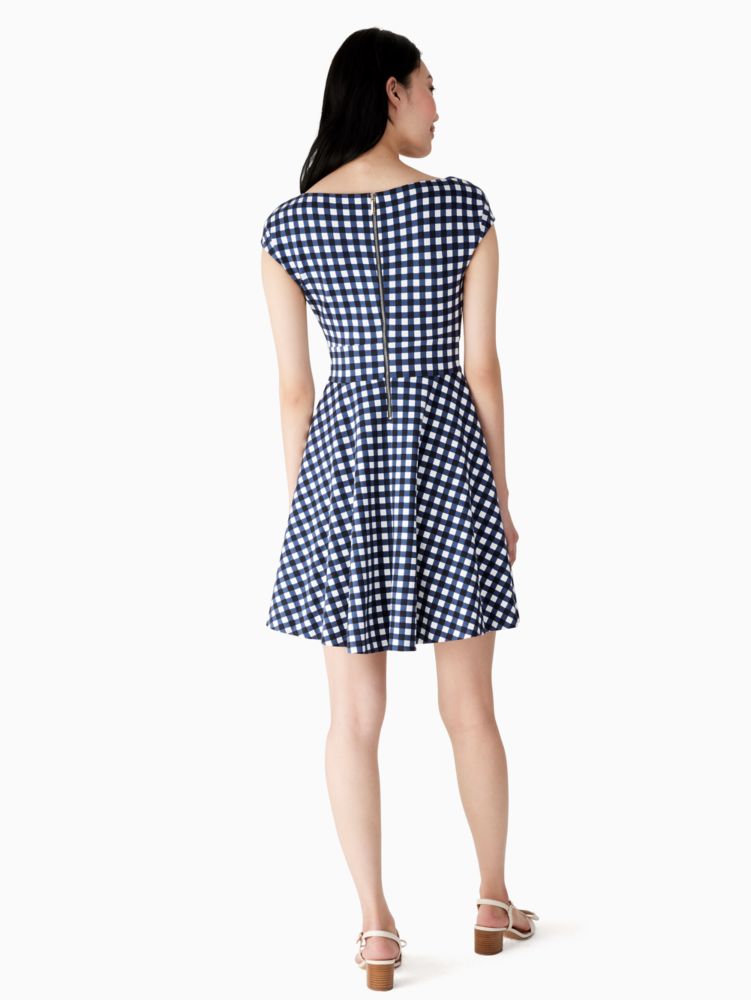 Kate Spade,gingham ponte fiorella dress,60%,