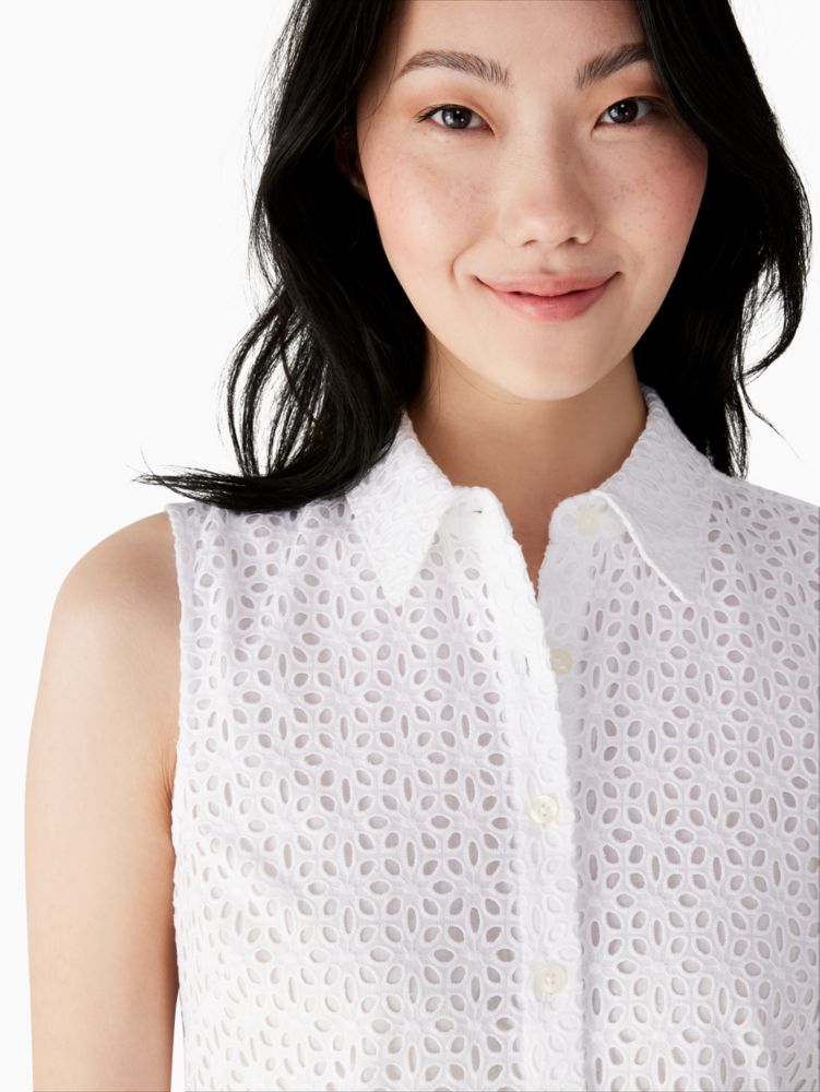 Kate Spade,Eyelet Shirtdress,