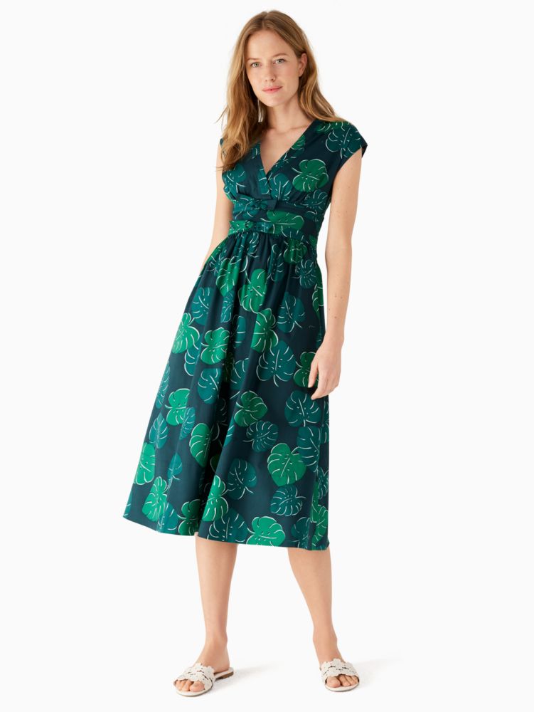 Kate spade grand outlet flora poplin midi dress