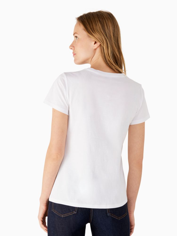 Kate Spade,パイナップル Tシャツ,ウェア,フレッシュホワイト