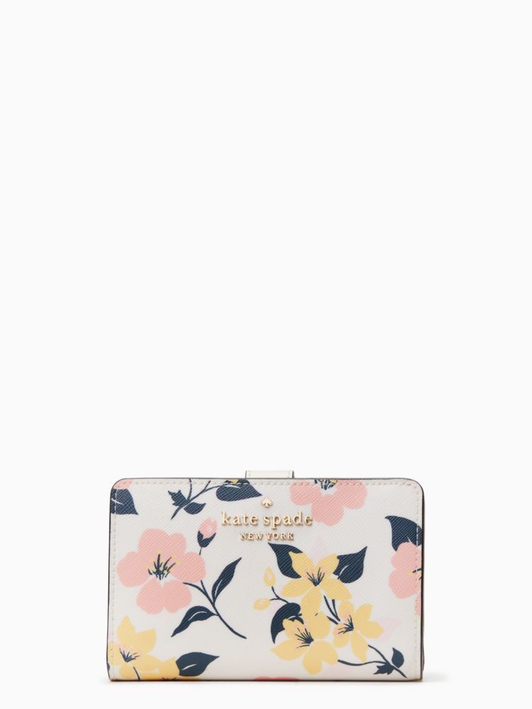 Kate Spade Staci Lily Blooms Large Continental Wallet