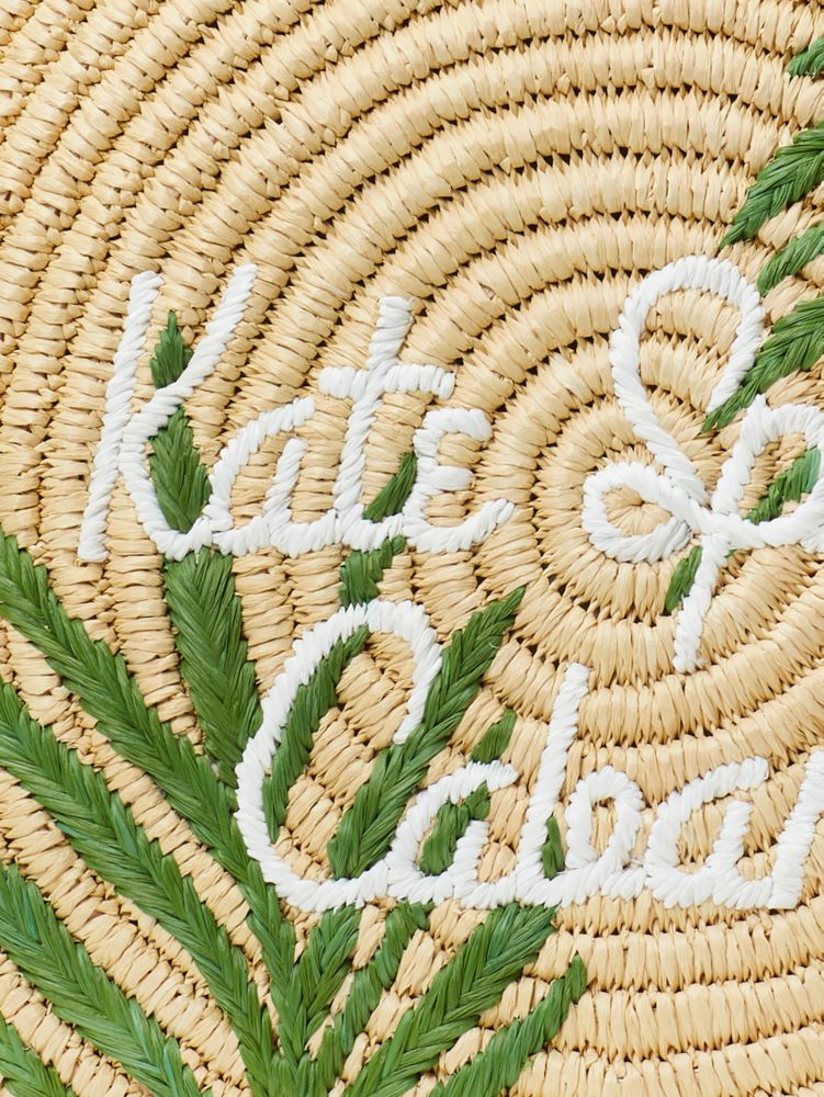 Kate Spade,サンキス カバナ ストロー ミディアム トート,バッグ,ナチュラルマルチ