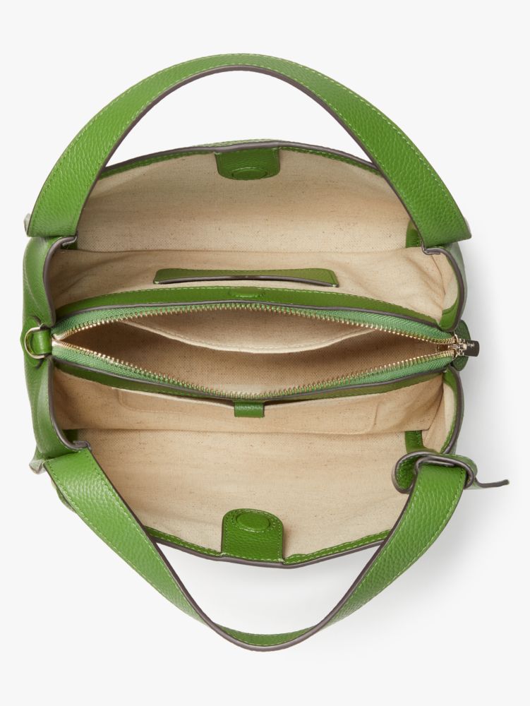 Kate Spade,Knott Palm Canvas Medium Crossbody Tote,