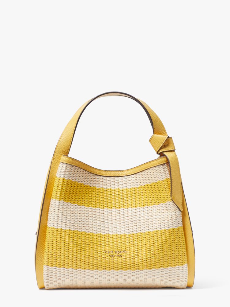 Kate spade white straw on sale bag