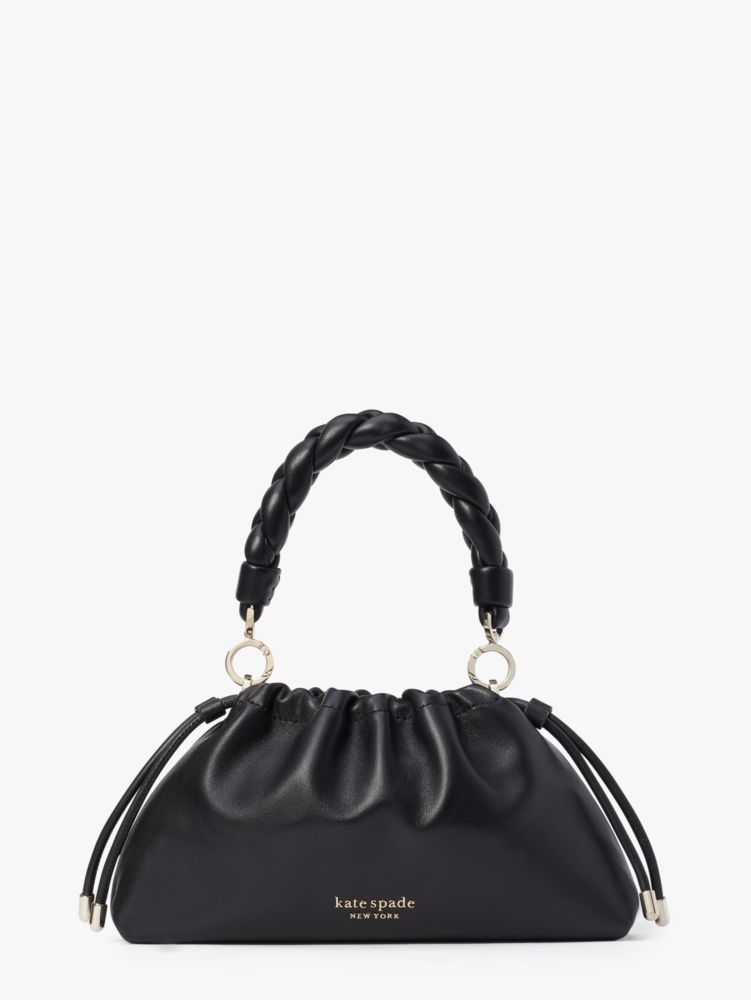 Kate Spade New York Small Meringue Smooth Leather Crossbody - Black