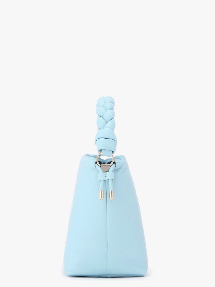 メレンゲ スムース ナッパ レザー ミディアム バケット バッグ, セレステブルー, Product