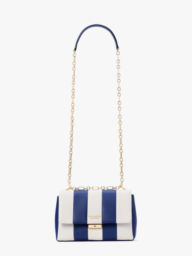 Kate spade blue store and white striped purse