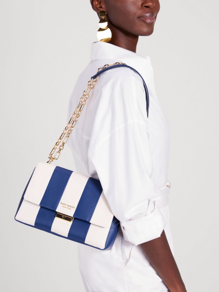 Kate spade blue striped bag new arrivals