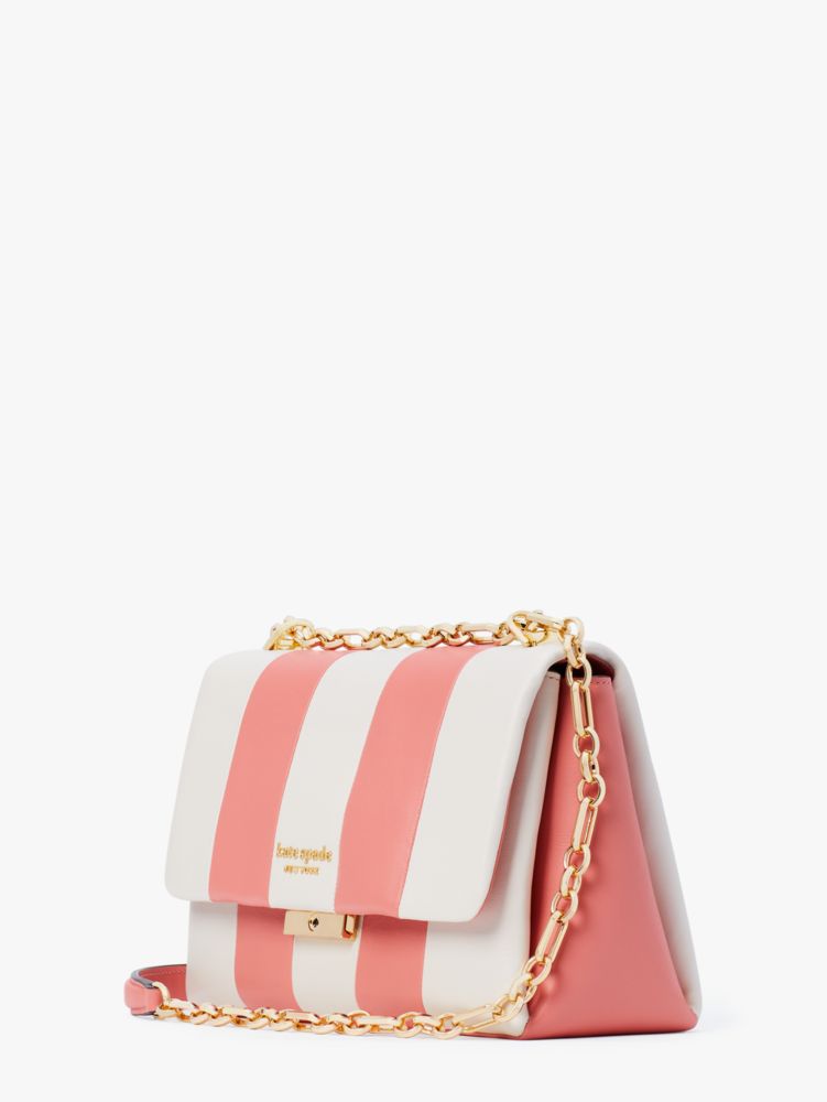 Kate Spade,Carlyle Striped Medium Shoulder Bag,Medium,Garden Rose Multi
