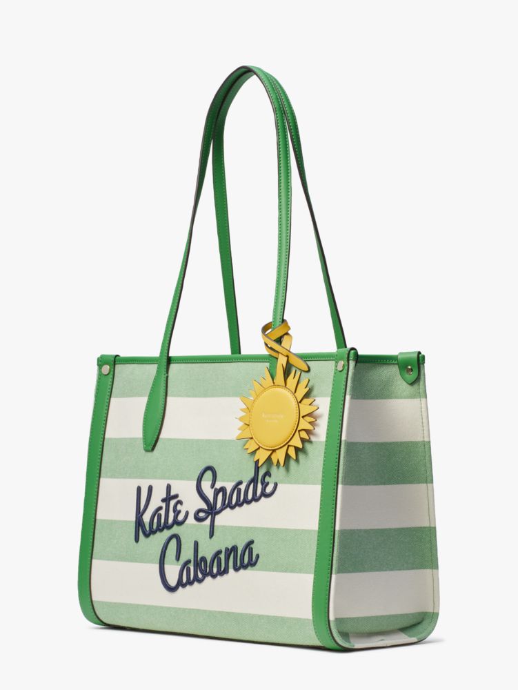 Kate Spade,Market Cabana Canvas Medium Tote,tote bags,Medium,Casual,