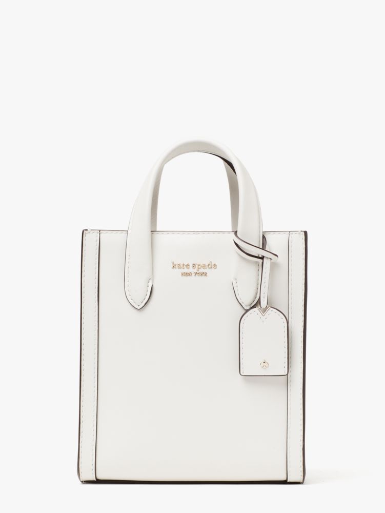 Kate Spade New York Manhattan Smooth Leather Mini Tote Morning Light One  Size : Clothing, Shoes & Jewelry 