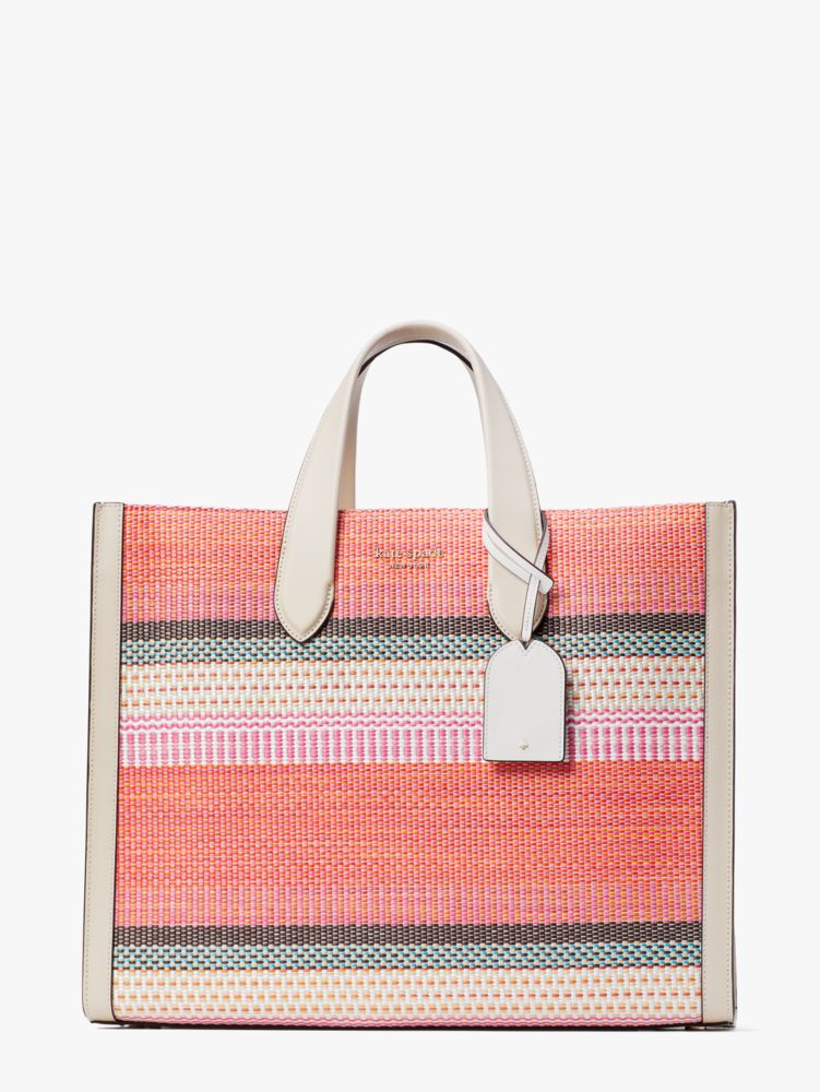 Manhattan Striped Large Tote