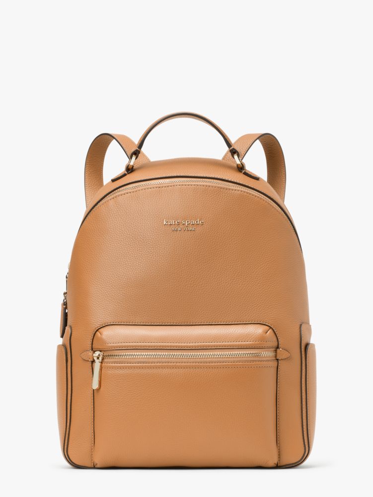 Hudson Slim Pebbled Leather Backpack