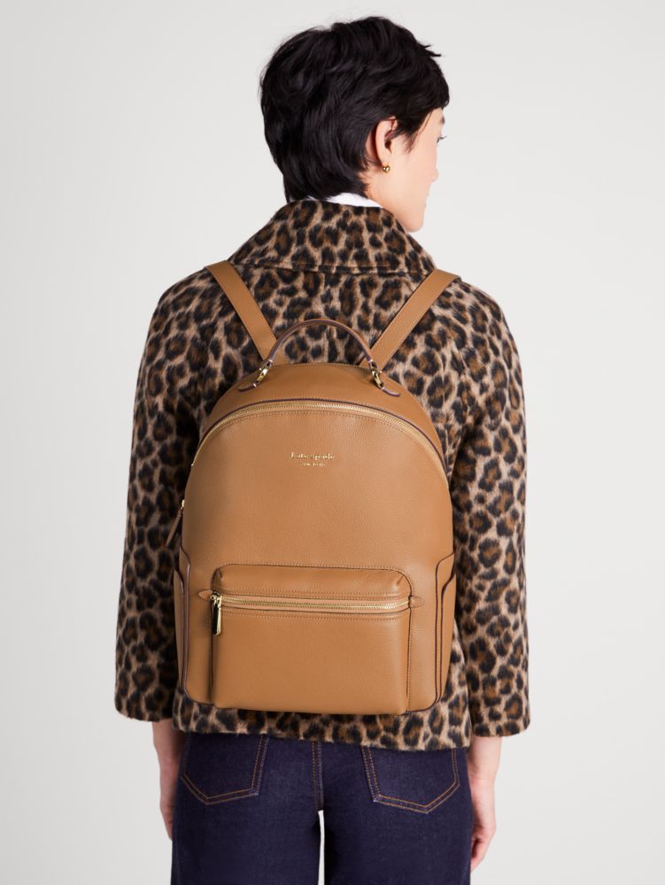 Hudson Slim Pebbled Leather Backpack