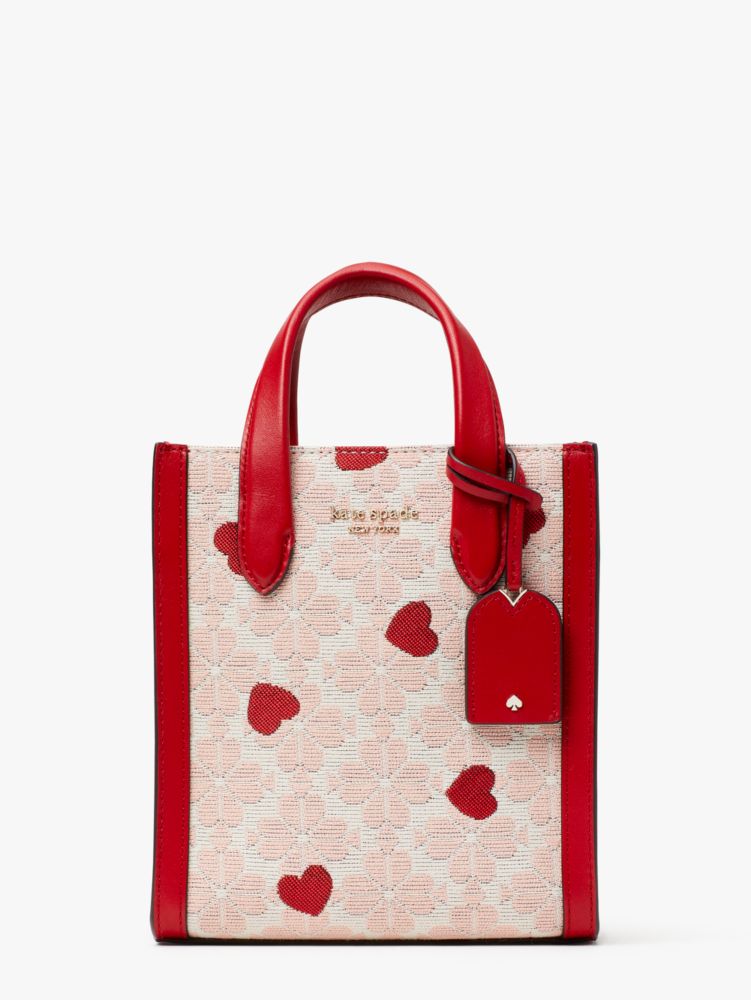 目立つ汚れなどはありませんkate spade スペードフラワー ミニトートバッグ ジャガード