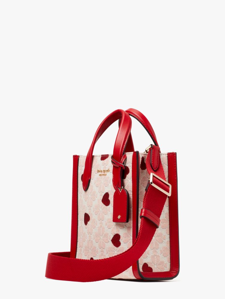 Kate Spade,スペード フラワー ジャカード ハート マンハッタン ミニ トート,全てのアウトレット,