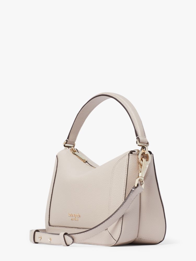 Kate Spade,クラッシュ ぺブル レザー ミディアム クロスボディ,バッグ,マッシュルームキャップ