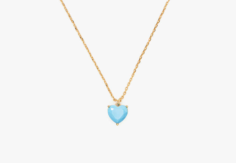 Kate Spade,my love december heart pendant,Turquoise