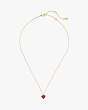 Kate Spade,my love january heart pendant,Garnet/Gold