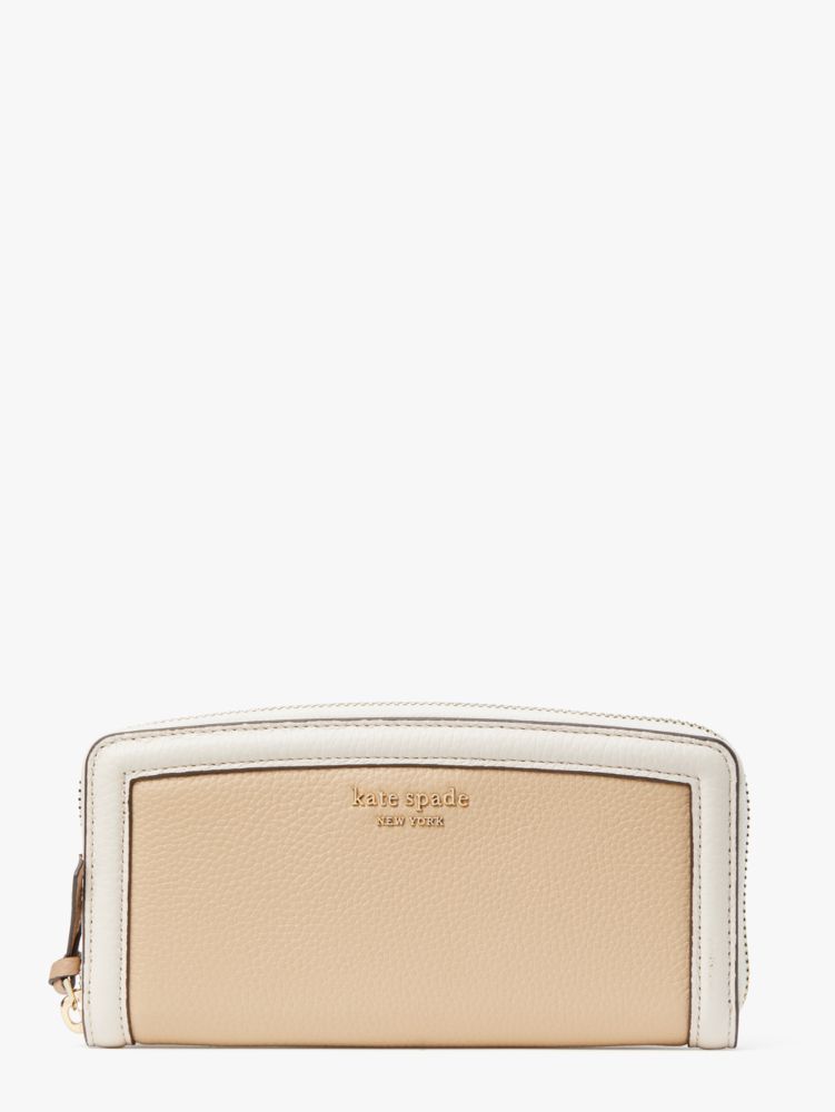 Kate Spade,Knott Colorblocked Slim Continental Wallet,