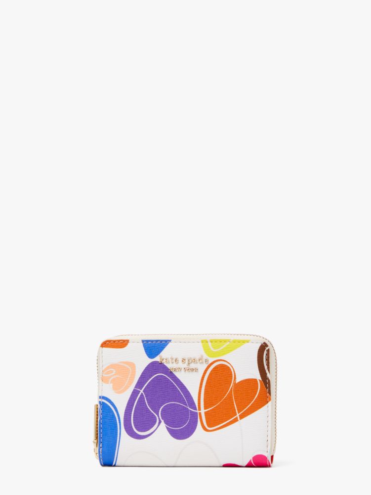 Kate Spade,Rainbow Hearts Card Case,