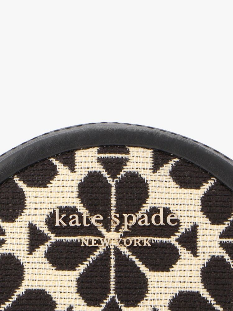 Kate Spade,スペード フラワー ジャカード ラウンド コイン パース,財布小物,クリームマルチ