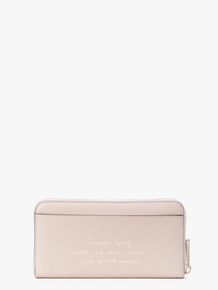 Tini Embellished Zip-around Continental Wallet, , Product