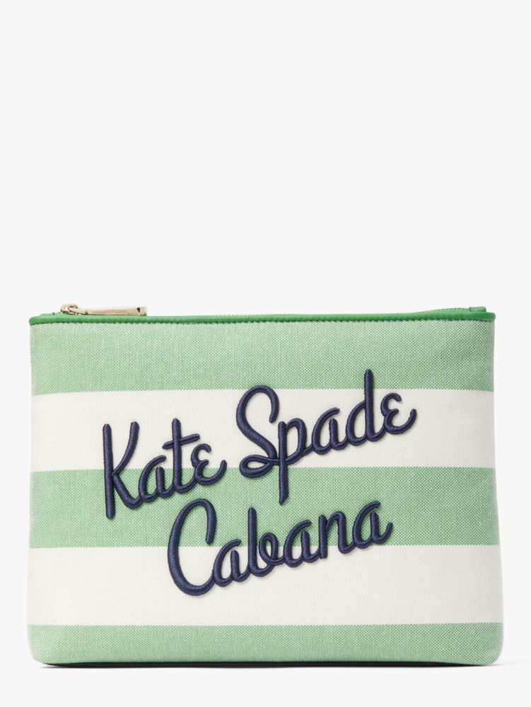 Kate Spade,Cabana Canvas Pouch,wristlets & pouches,