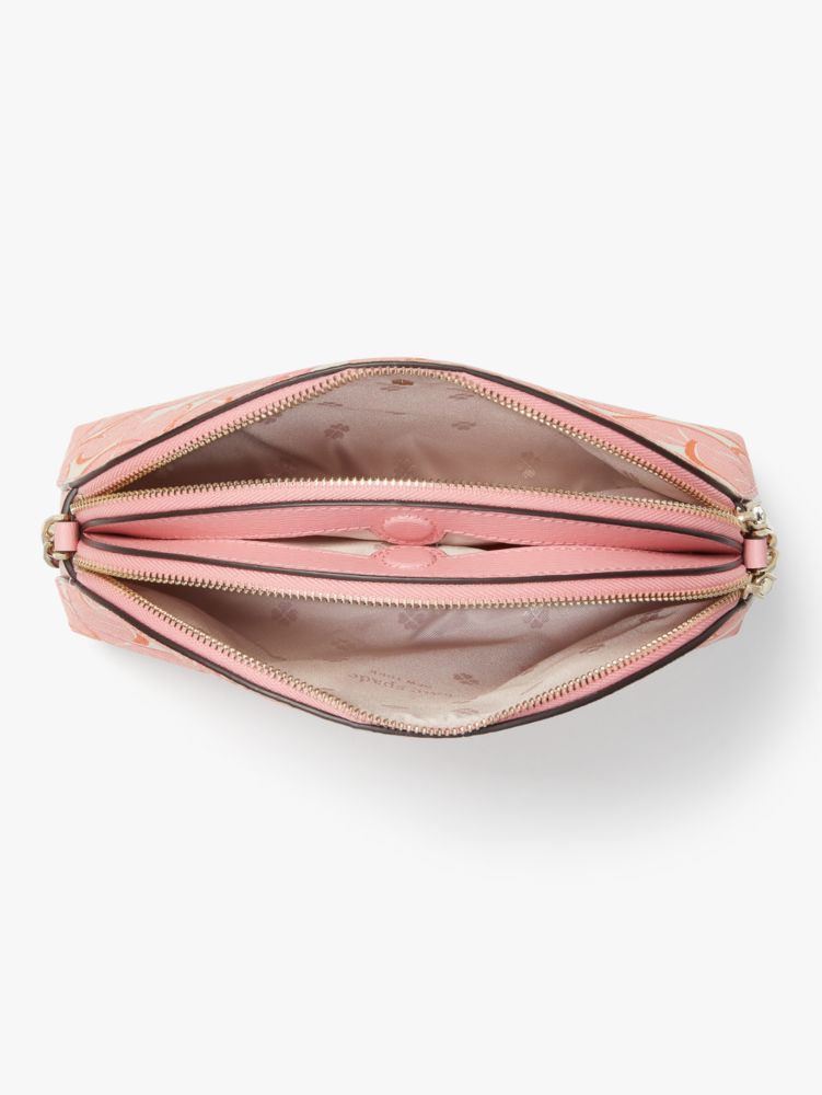 Kate Spade,Spencer Grapefruit Double-zip Dome Crossbody,