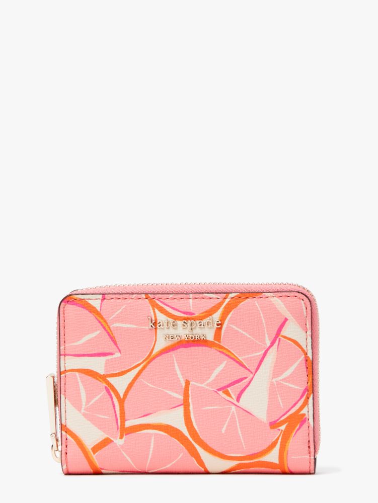 Kate Spade,spencer grapefruit zip card case,