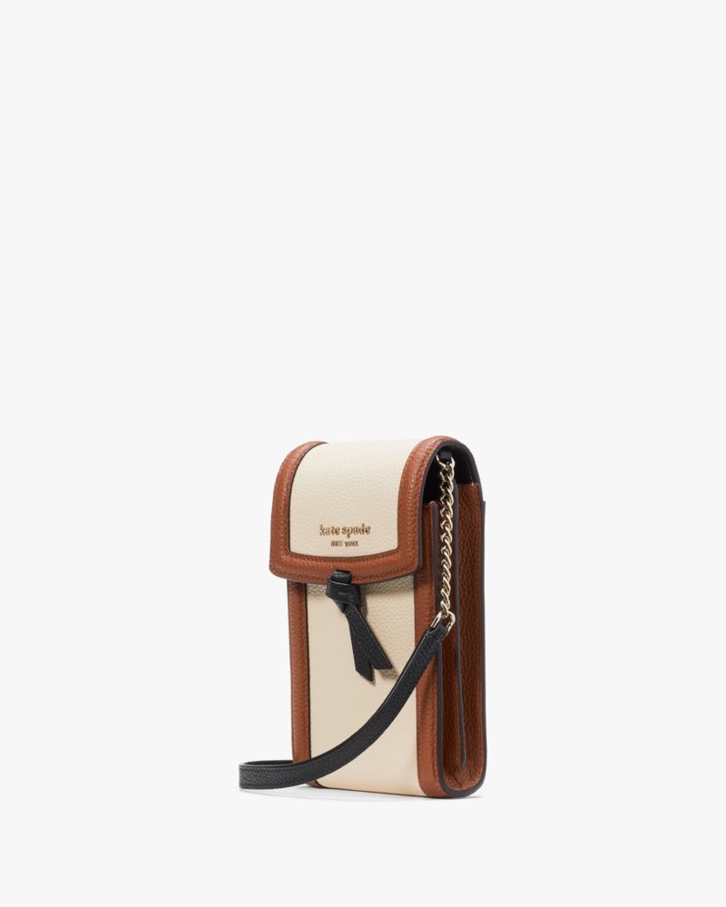 Kate Spade New York Knott Colorblock Leather Phone Crossbody Bag - Allspice Cake Multi