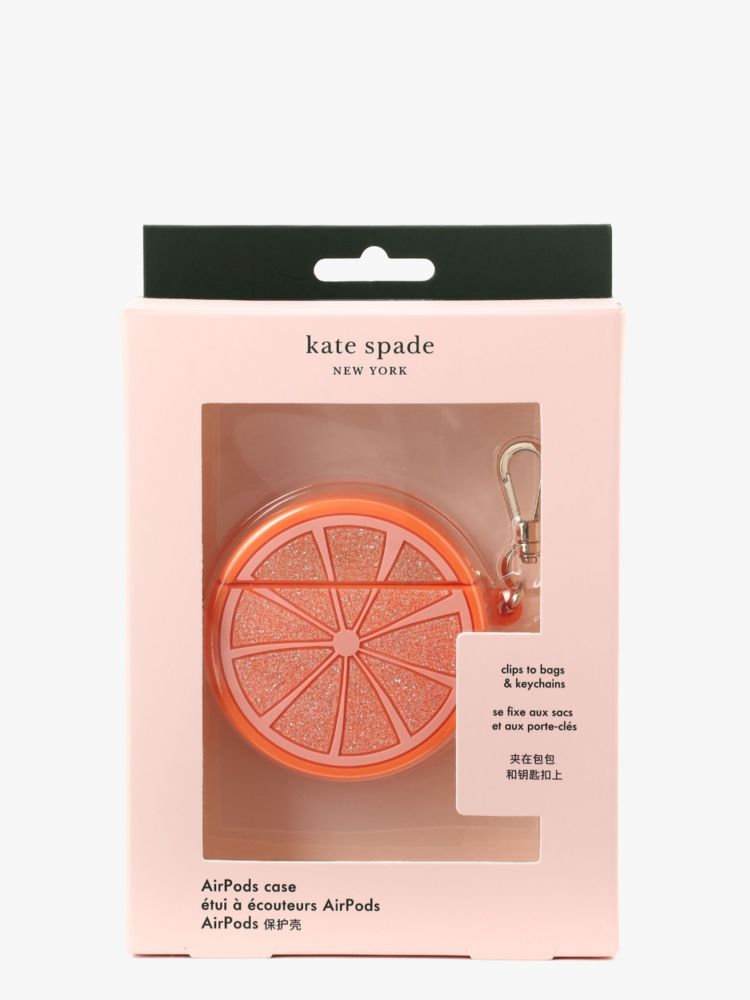 Kate Spade,ティニ シリコン グレープフルーツ エアーポッズ ケース,モバイルアクセサリー,