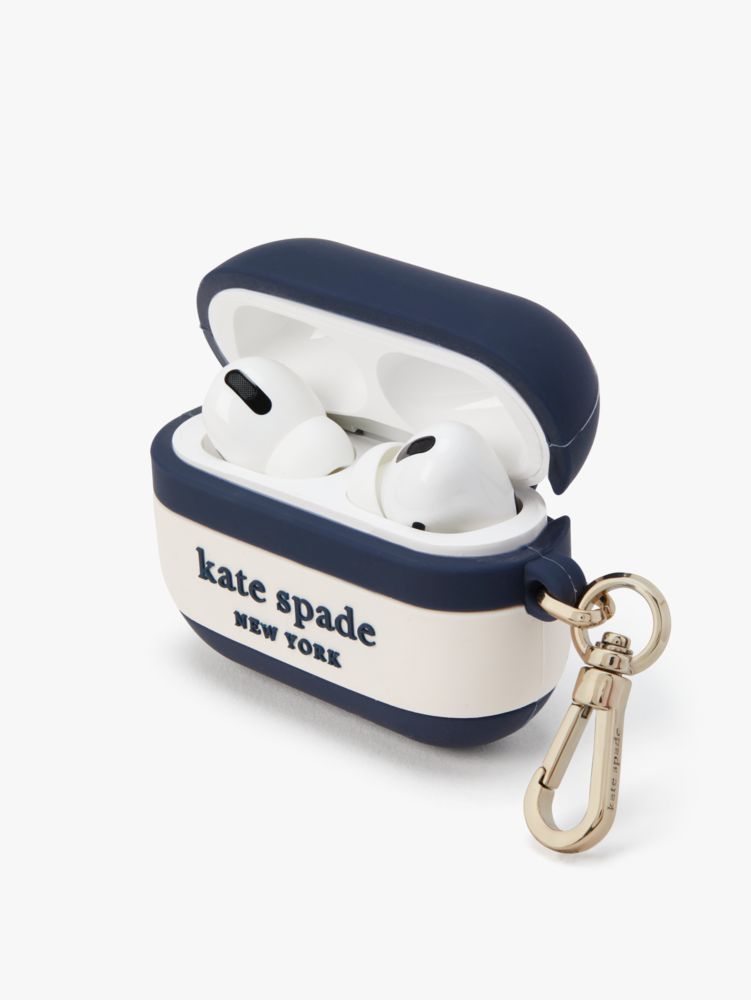 Kate Spade,シリコン ストライプ エアーポッズ プロ,モバイルアクセサリー,