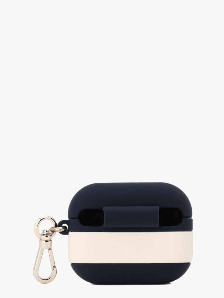 Kate Spade,シリコン ストライプ エアーポッズ プロ,モバイルアクセサリー,