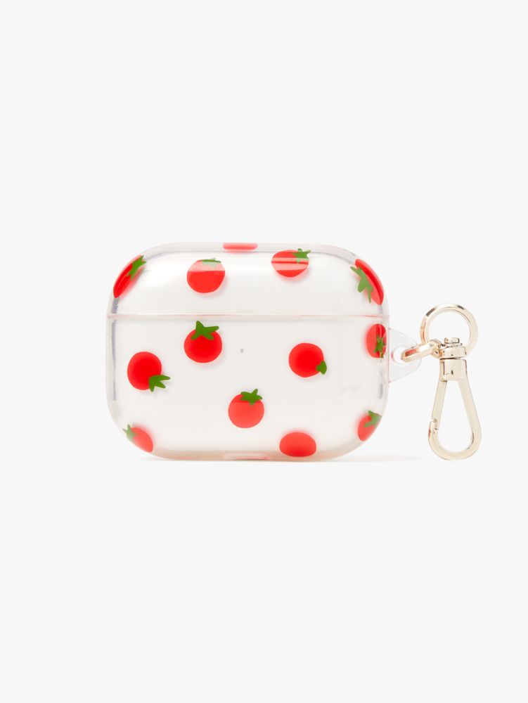 Kate Spade,Roma Tomato Airpods Pro Case,Bright Red