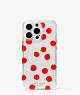 Kate Spade,Roma Tomato iPhone 13 Pro Case,Bright Red Multi