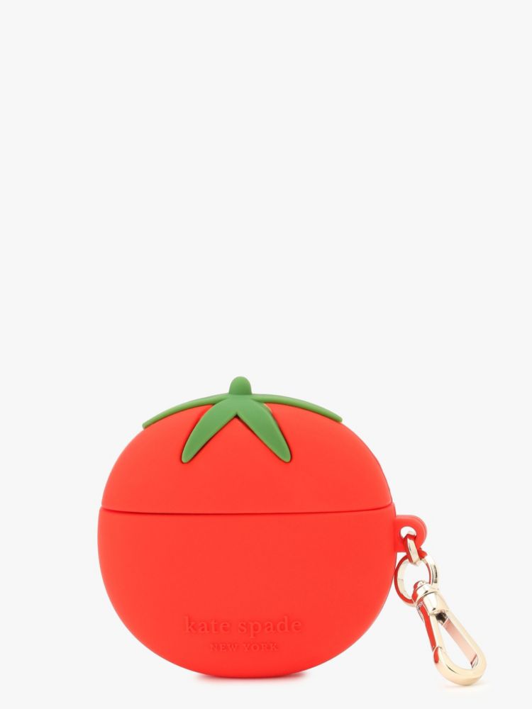 Kate Spade,ローマ シリコン トマト エアーポッズ PRO ケース,モバイルアクセサリー,