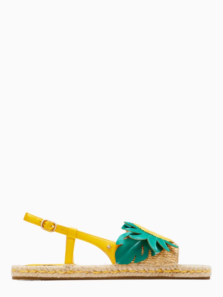 Kate Spade Tropical Pineapple Flat Sandals