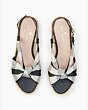 Kate Spade,betsy sandal,sandals,60%,Gingham Black/Cream