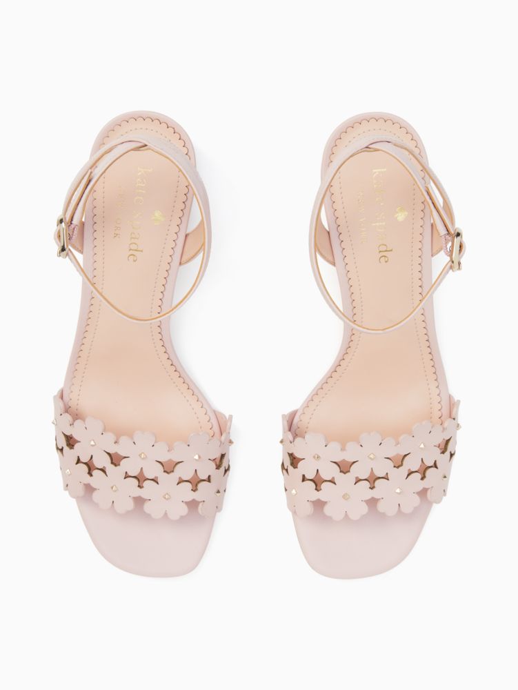 Kate Spade,Daisy Mid Sandal,Leather,Sandals,Studded,Perforated,Day Party,Blush