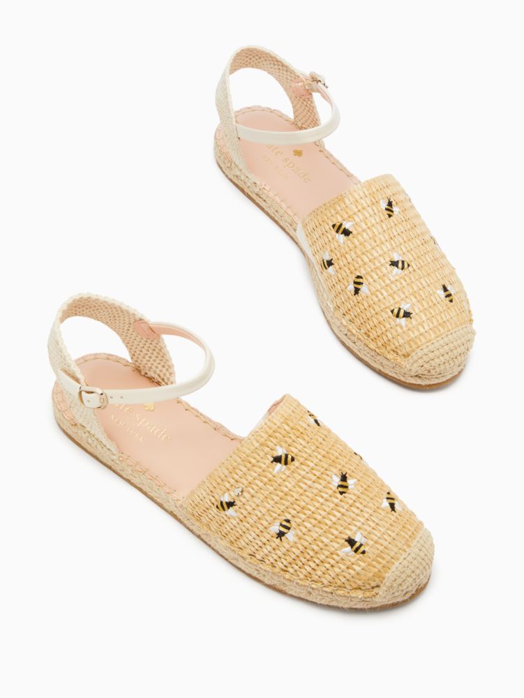 Kate Spade,bonnie bee straw flats,flats,