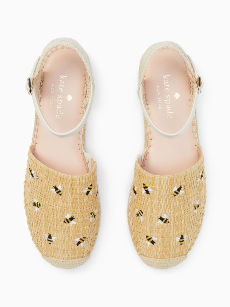 Kate Spade,bonnie bee straw flats,flats,