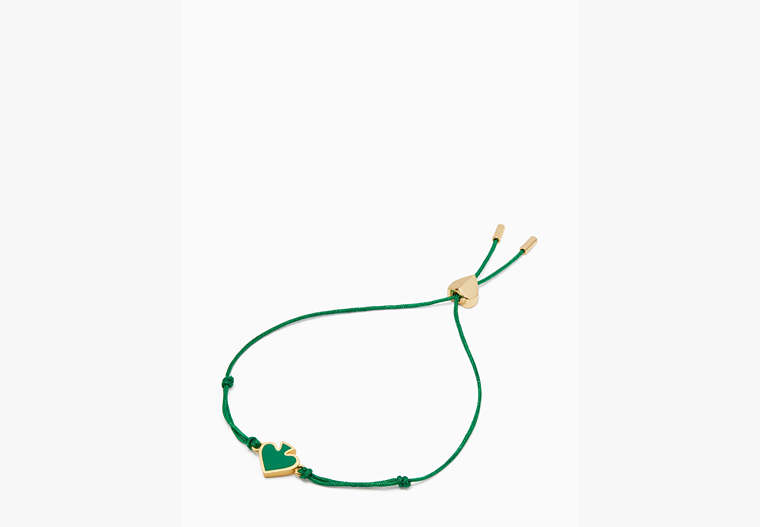 Kate Spade,everyday spade enamel slider,bracelets,Green