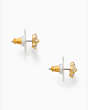 Kate Spade,miosotis flower studs,Clear/Gold