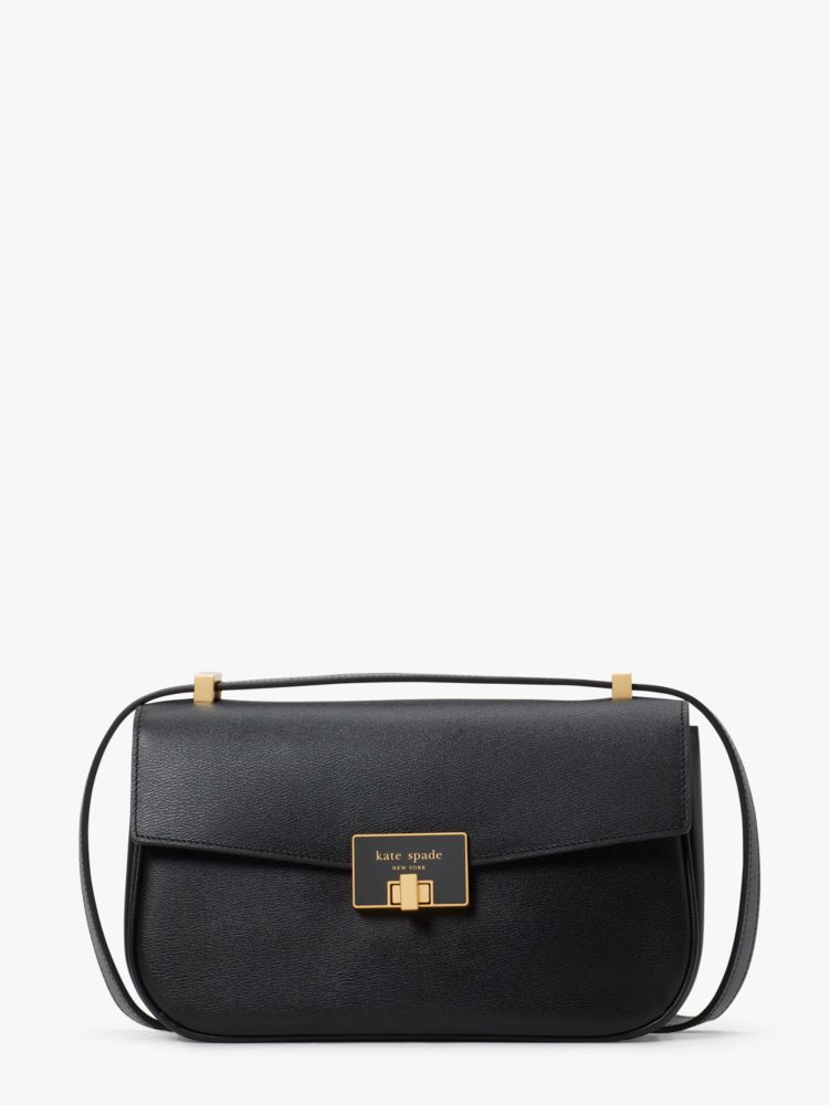 Kate Spade,ケイティ ツイストロック ミディアム ショルダー バッグ,ショルダーバッグ,ブラック image number 0