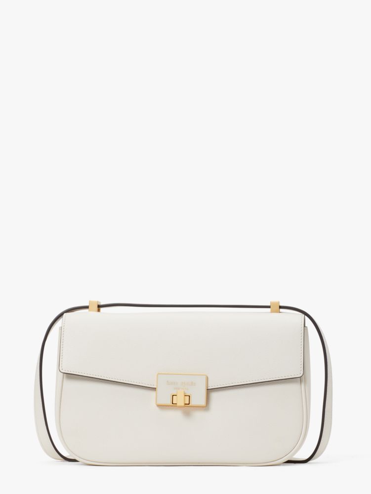 Kate Spade,ケイティ ツイストロック ミディアム ショルダー バッグ,ショルダーバッグ,パーチメント