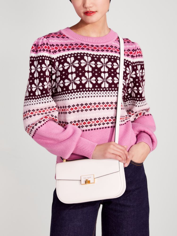 Kate Spade,ケイティ ツイストロック ミディアム ショルダー バッグ,ショルダーバッグ,パーチメント