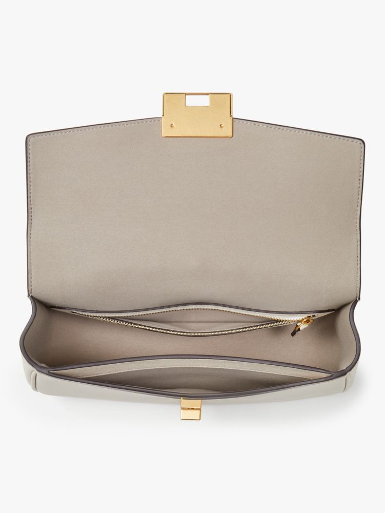 Kate Spade,ケイティ ツイストロック ミディアム ショルダー バッグ,ショルダーバッグ,パーチメント
