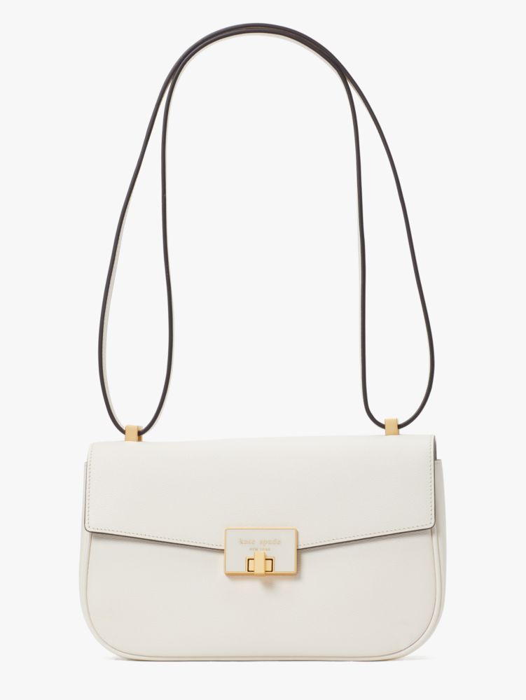 Kate Spade,ケイティ ツイストロック ミディアム ショルダー バッグ,ショルダーバッグ,パーチメント