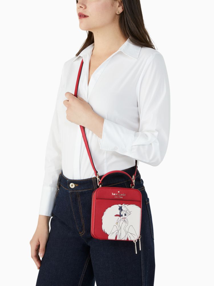 Kate Spade,disney x kate spade new york vanity cruella crossbody bag,